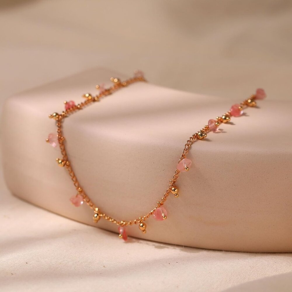 18k Gold Plated Anklet Ankle Bracelets for Women - Picture 3 of 5